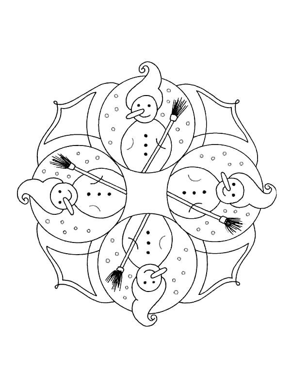 Plansa de colorat cu Craciun 9 727